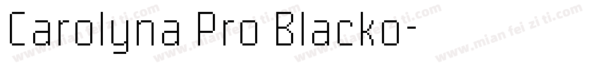 Carolyna Pro Blacko字体转换
